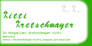 kitti kretschmayer business card